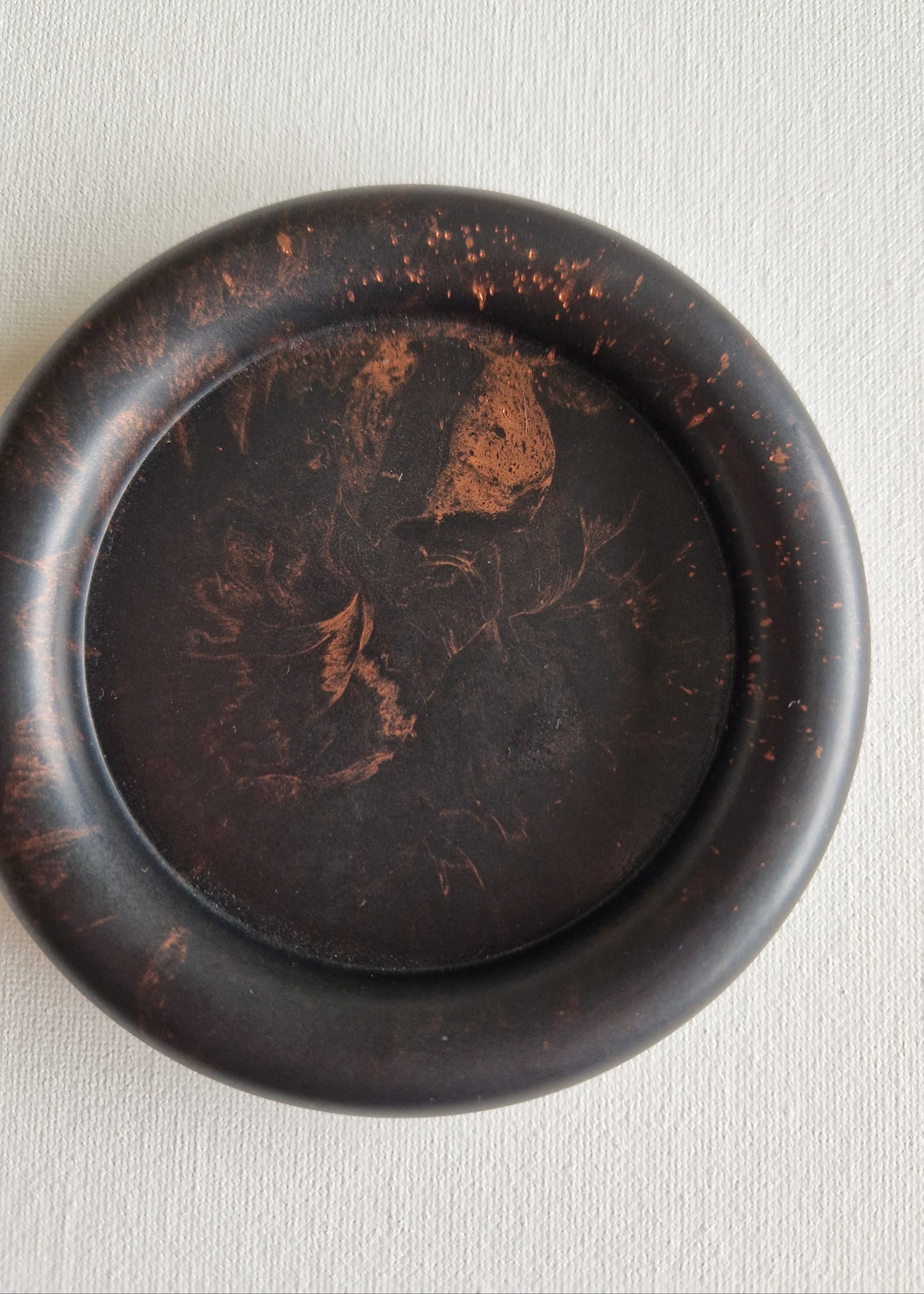 The Halo, Charcoal & rose gold marble