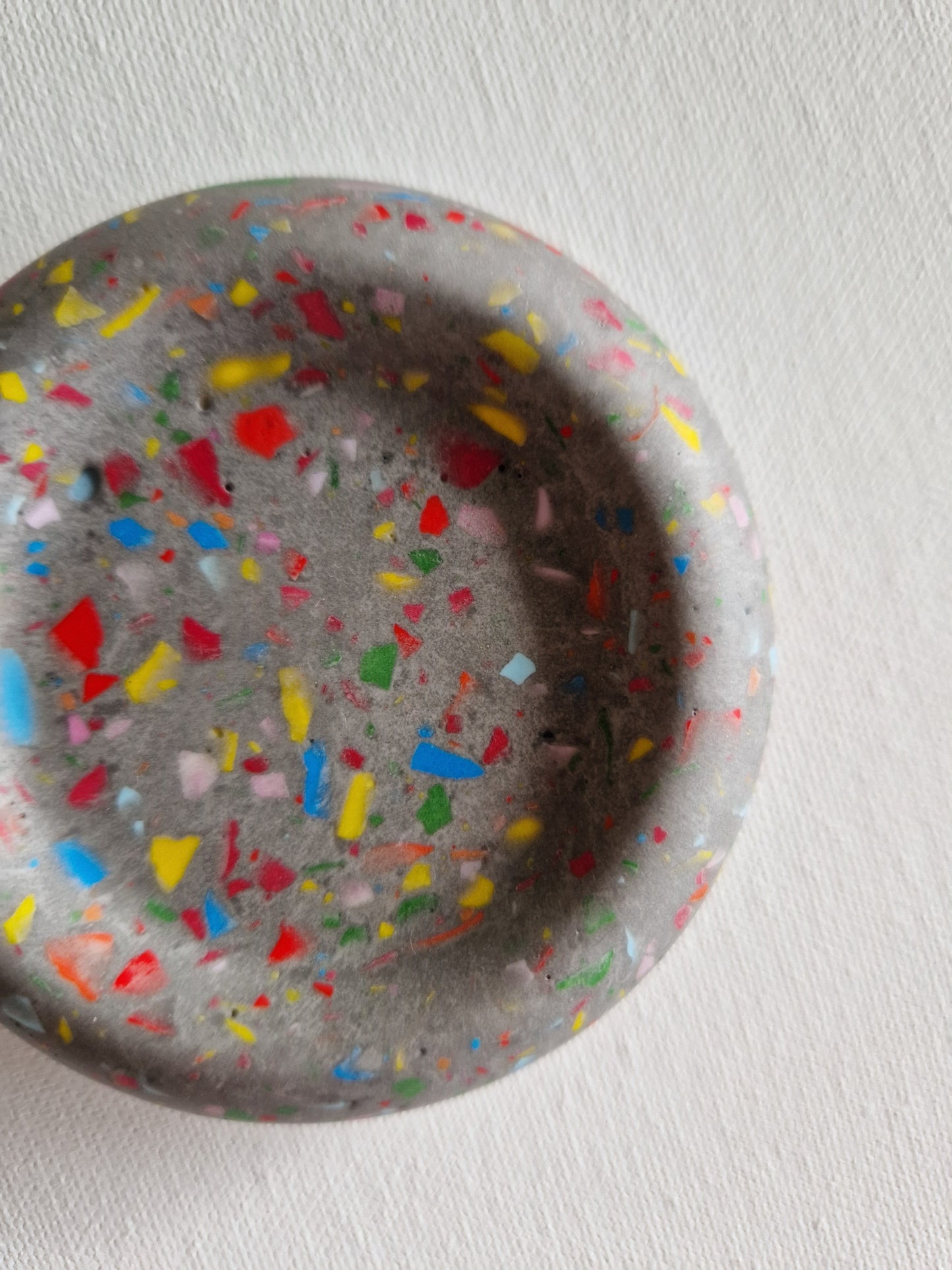 The 'Baby' Chunk, Gray with Rainbow Terrazzo